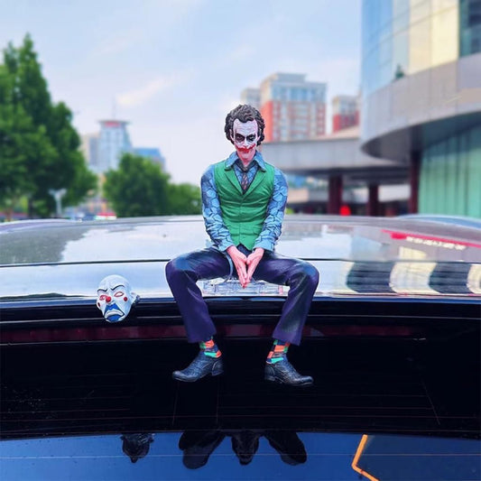 DC JOKER Comic Villain Car Charm Dashboard Toy – 5.5-Inch with mask